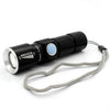 Super Light Mini USB Rechargeable Flashlight Torch with Zoom Adjustable Lamp Hunting