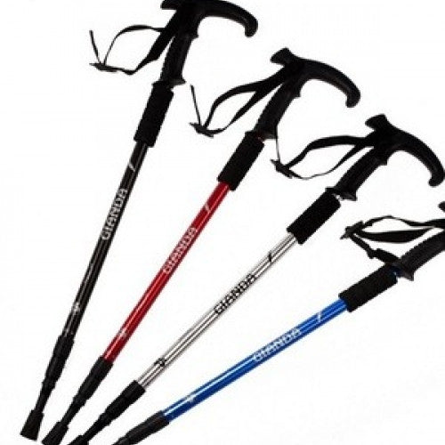 New Old Men Climbing Folding Hiking Sticks Pole Aluminum alloy Walking Trekking Canes nordic walking stick camping equipment